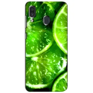 Чохол з зображенням смачної їжі для Samsung Galaxy A30 2019 (A305F) (Яскравий Лайм)