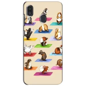 Чохол з Прикольним Принтом на Samsung Galaxy A30 2019 (A305F) (Йога свинок)