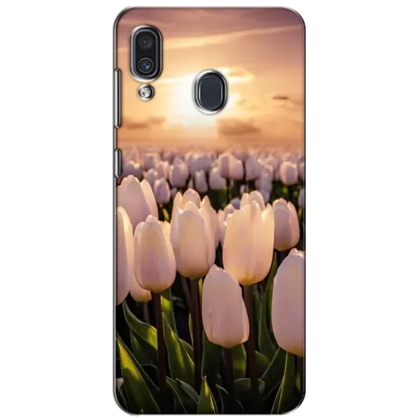 Чехол с рисунком «Закат с цветами» для Samsung Galaxy A30 2019 (A305F) Чехол с рисунком «Закат с цветами» для Samsung Galaxy A30 2019 (A305F)