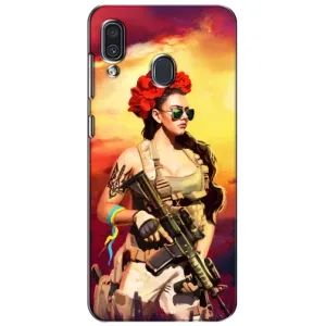 ЗСУ Чехлы (TPU) для Samsung Galaxy A30 2019 (A305F) (Женщина солдат)