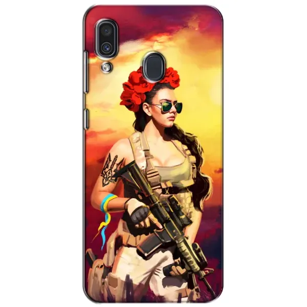 Чехол с рисунком «Женщина солдат» для Samsung Galaxy A30 2019 (A305F) Чехол с рисунком «Женщина солдат» для Samsung Galaxy A30 2019 (A305F)