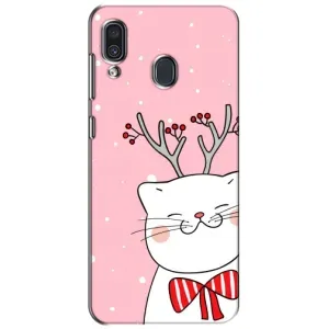 Чохол на тематику: Коти для Samsung Galaxy A30 2019 (A305F) (Зимовий кіт)