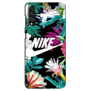 Силиконовый Чехол на Samsung Galaxy A30s (A307) с картинкой Nike (Цветочный Nike)