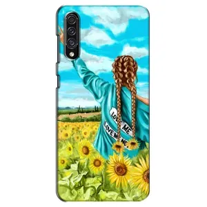 Чехол Стильные девушки на Samsung Galaxy A30s (A307) (Девушка на поле)
