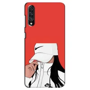 Силиконовый Чехол на Samsung Galaxy A30s (A307) с картинкой Стильных Девушек (Девушка Nike)