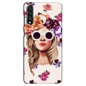 Чехол с картинкой Модные Девчонки Samsung Galaxy A30s (A307) (Девушка в очках)