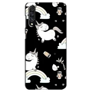 Чехол Unicorn на Samsung Galaxy A30s (A307) (Единорог с кофе)