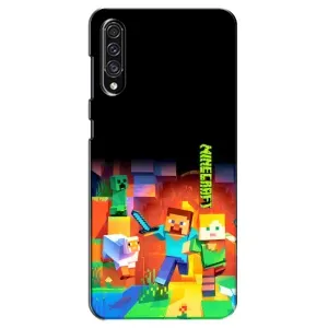 Чохли для Samsung Galaxy A30s (A307) (Персонажі МайнКрафт) (Герой Майнкрафт)
