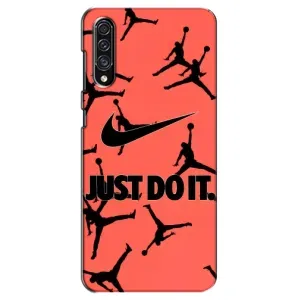 Силиконовый Чехол Nike Air Jordan на Самсунг Галакси А30 с (Just Do It)