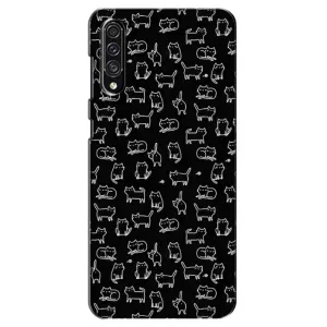 Чохол на тематику: Коти для Samsung Galaxy A30s (A307) (Котики на чорному)