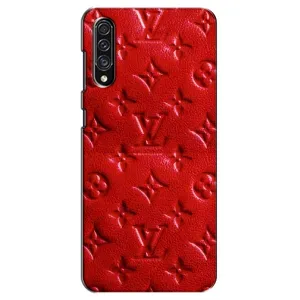 Текстурный Чехол Louis Vuitton для Самсунг Галакси А30 с (Красный ЛВ)