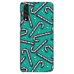 Силиконовый бампер на рождество для Samsung Galaxy A30s (A307) (Леденцы)