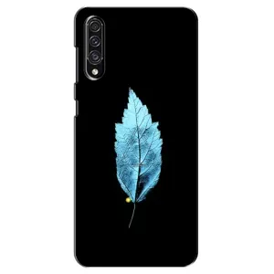 Чохол з картинками на чорному фоні для Samsung Galaxy A30s (A307) (Листя)