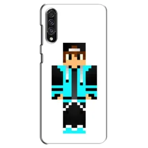 Чохли для Samsung Galaxy A30s (A307) (Персонажі МайнКрафт) (Хлопчик у блакитному)