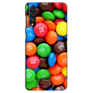 Чехол с изображением вкусной еды для Samsung Galaxy A30s (A307) (Разноцветные M&M'S)