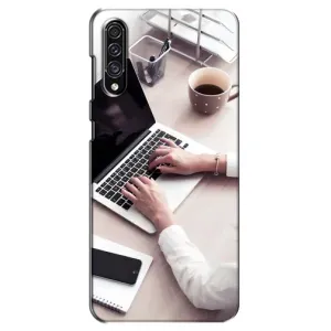 Силиконовый бампер (Работники) на Samsung Galaxy A30s (A307) (Офисный работник)