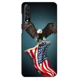 Чехол Флаг USA для Samsung Galaxy A30s (A307) (Орел и флаг)