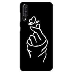 Чохол (Знак сердечка) для Samsung Galaxy A30s (A307) (Сердечко на чорному)
