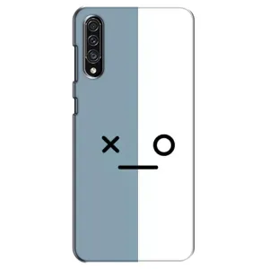 Силиконовые Чехлы (смешные стикеры) для Samsung Galaxy A30s (A307) (Серо-белый)