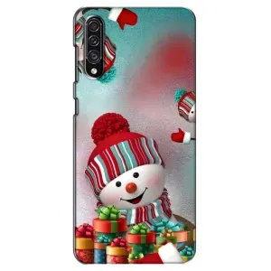Чехлы на Новый Год Samsung Galaxy A30s (A307) (Снеговик в шапке)