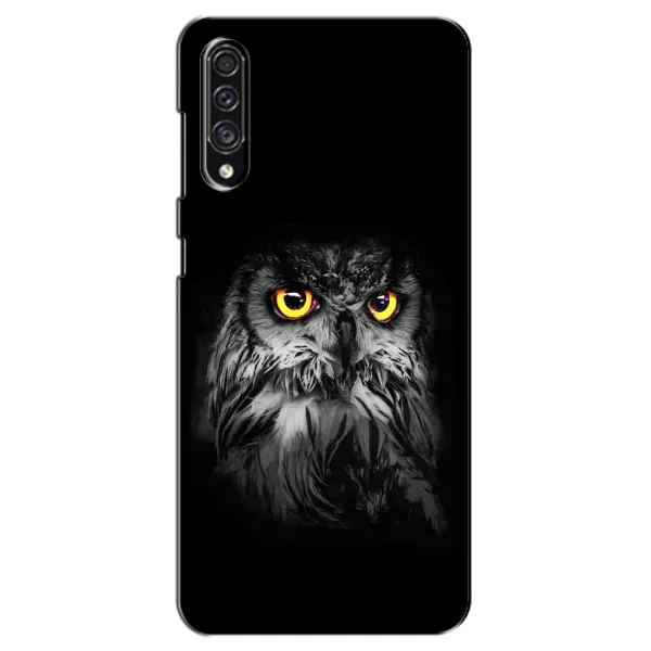 Чехол с рисунком «Сова на чёрном» для Samsung Galaxy A30s (A307) Чехол с рисунком «Сова на чёрном» для Samsung Galaxy A30s (A307)