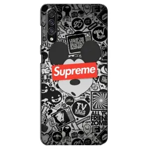 Чехол с Брендами одежды на Самсунг Галакси А30 с (Supreme Маус)