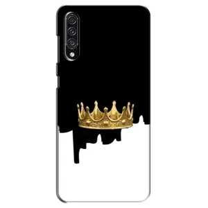 Чохол (Корона на чорному фоні) для Самсунг Галаксі А30 с (Золота корона)