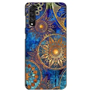 Чохли з сенсом на Samsung Galaxy A30s (A307) (Золоті узори)