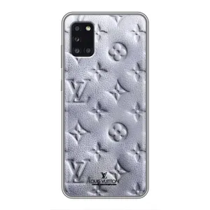 Текстурный Чехол Louis Vuitton для Самсунг Галакси А31 (Белый ЛВ)