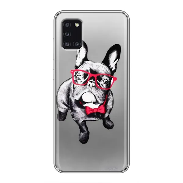 Чехол с рисунком «Бульдог в очках» для Samsung Galaxy A31 (A315) Чехол с рисунком «Бульдог в очках» для Samsung Galaxy A31 (A315)