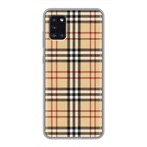 Чехол с Брендами одежды на Самсунг Галакси А31 (Burberry стиль)