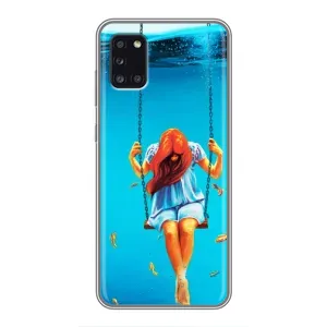 Чехол Стильные девушки на Samsung Galaxy A31 (A315) (Девушка на качели)