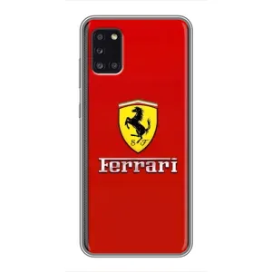 Силіконовий бампер з картинкою машини на Samsung Galaxy A31 (A315) (Ferrari Logo)