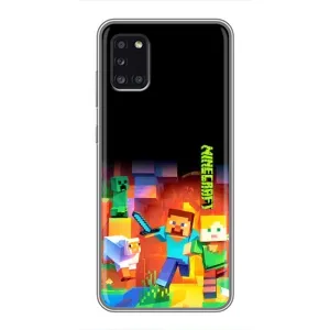 Чехлы для Samsung Galaxy A31 (A315) (Персонажи Майн Крафт) (Герой Майнкрафт)