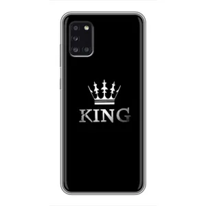 Чехол (Корона на чёрном фоне) для Самсунг Галакси А31 (KING)