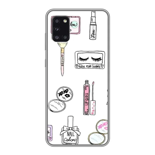 Чехол с рисунком «Косметика» для Samsung Galaxy A31 (A315)