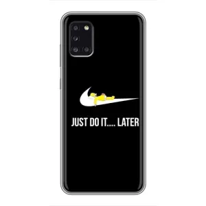 Силіконовый Чохол на Samsung Galaxy A31 (A315) з картинкою НАЙК (Later)