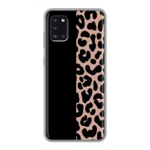 Чехол с леопардовым принтом на Samsung Galaxy A31 (A315) (Леопардовый фон)
