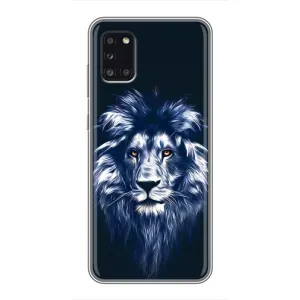 Чехол с картинкой на Samsung Galaxy A31 (A315) (Лев - синий)