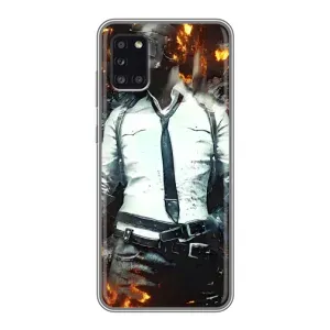 Силиконовый чехол с картинкой "Герой Pubg" на Samsung Galaxy A31 (A315) (Man Пубг)