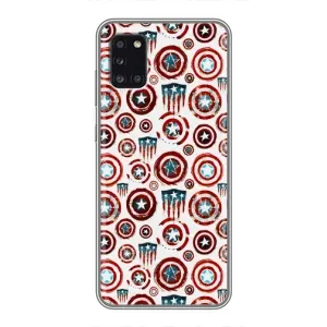 Чохол с Щітом Капітана Америки на Samsung Galaxy A31 (A315) (Марвел щити)