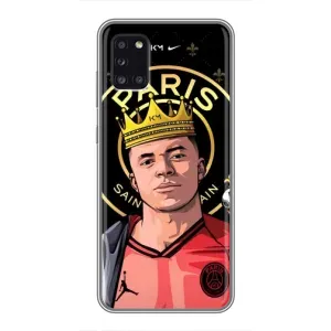 Чехол (TPU) с Футболистом на Samsung Galaxy A31 (A315) (Mbappe King)