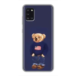 Чехлы Мишка Тедди для Самсунг Галакси А31 (Мишка USA)