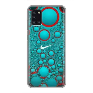 Силіконовый Чохол на Samsung Galaxy A31 (A315) з картинкою НАЙК (Найк зелений)