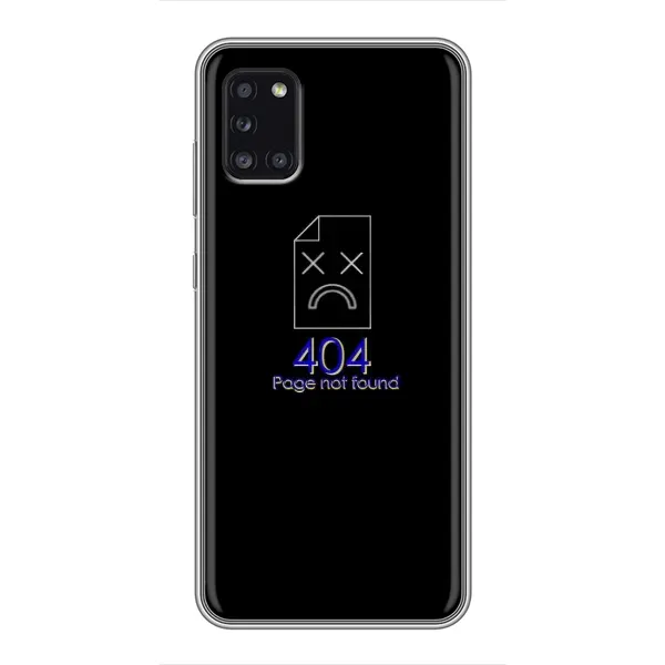 Чехол с рисунком «Ошибка 404» для Samsung Galaxy A31 (A315) Чехол с рисунком «Ошибка 404» для Samsung Galaxy A31 (A315)