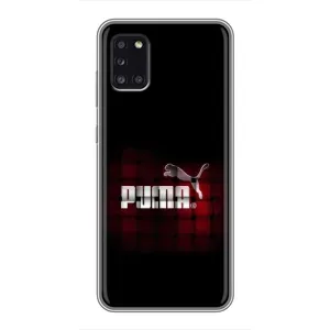 Чехол с Брендами одежды на Самсунг Галакси А31 (PUMA стиль)