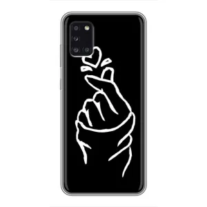 Чехлы (Знак сердечка) на Samsung Galaxy A31 (A315) (Сердце на черном)