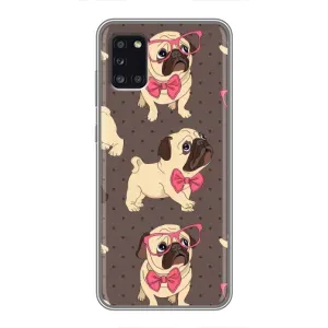Чехол (ТПУ) Милые собачки для Samsung Galaxy A31 (A315) (Собачки Мопсики)