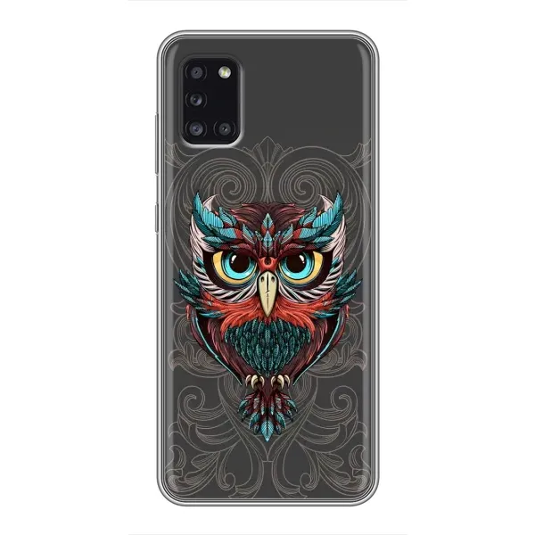 Чехол с рисунком «Сова на сером» для Samsung Galaxy A31 (A315) Чехол с рисунком «Сова на сером» для Samsung Galaxy A31 (A315)