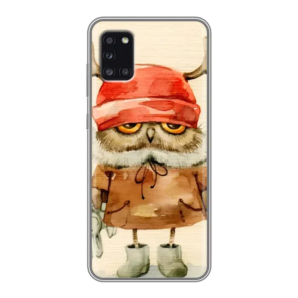 Чехол с рисунком «Сова в шапке» для Samsung Galaxy A31 (A315) Чехол с рисунком «Сова в шапке» для Samsung Galaxy A31 (A315)